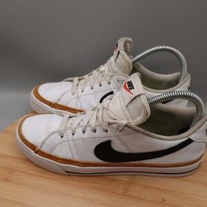 Nike Shoes Womens 7.5 Court Legacy Next Nature White Black Gold DH3161-100 Flaws